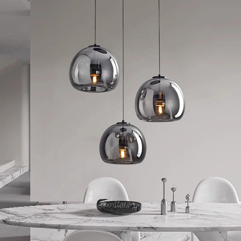 Lámpara Colgante Moderna de Cristal para Comedor