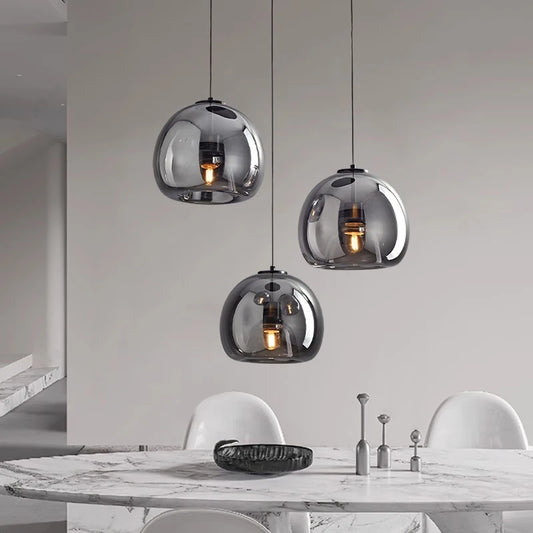 Modern Glass Pendant Light for Dining Room