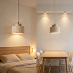 Japanese style Chandelier High Quality Stone Pendant Light Travertine Suspension Ceiling LED Hanging Lamp Kithcen Island Living