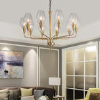 Modern Glass Chandelier Pendant Light