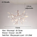 Modern Stainless Steel Ring Pendant Chandelier