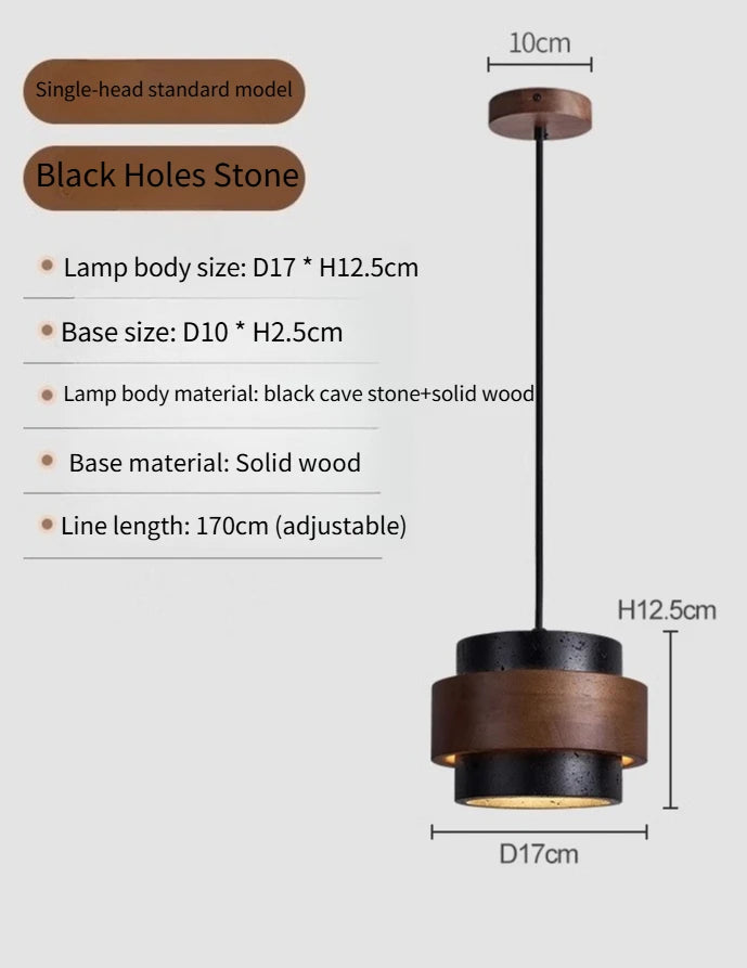 Japanese Wabi Sabi Style Bar Pendant Lamp Personalized and Creative Retro Style Homestay Restaurant Atmosphere Lighting Fixtures
