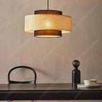 Bohemian Rattan Woven Pendant Light for Dining