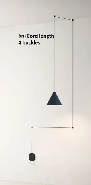 Minimalist Iron Cone Pendant Light for Dining Room