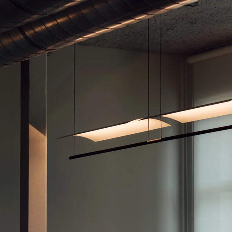 Minimalist Acrylic Pendant Light with Iron Frame