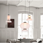 Lámpara colgante de papel minimalista con diseño de farol japonés