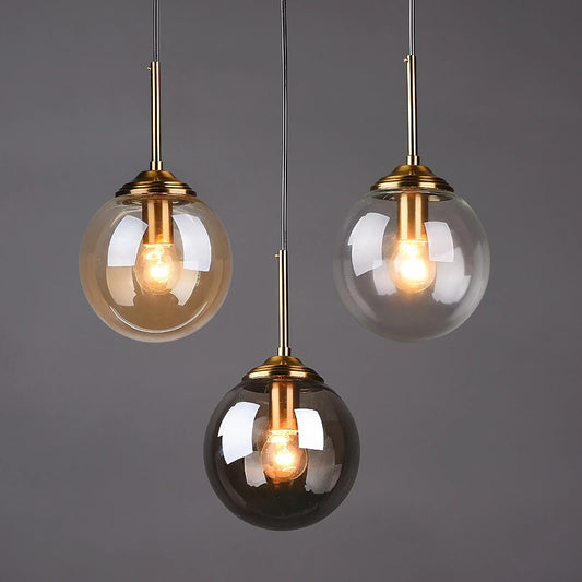 Nordic Glass Pendant Light for Dining Room