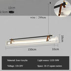 Minimalist Acrylic Glass Pendant Light for Dining