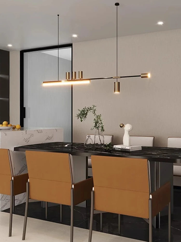 Minimalist Copper Pendant Light for Dining Room