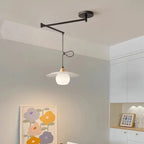 Nordic Iron Swing Arm Pendant Light for Dining Room