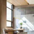 Modern Dimmable LED Spotlight Tube Pendant in Black and White for Kitchen Island