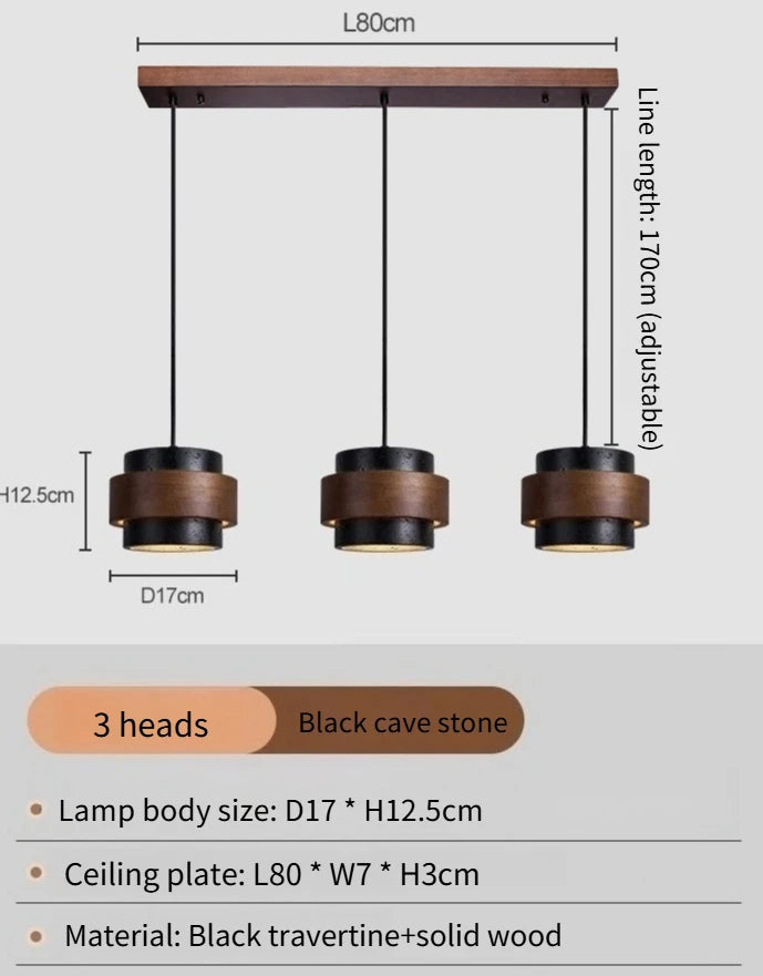 Japanese Wabi Sabi Style Bar Pendant Lamp Personalized and Creative Retro Style Homestay Restaurant Atmosphere Lighting Fixtures