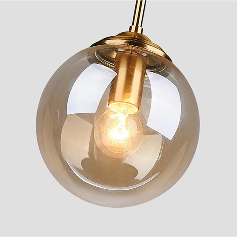 Nordic Glass Pendant Light for Dining Room