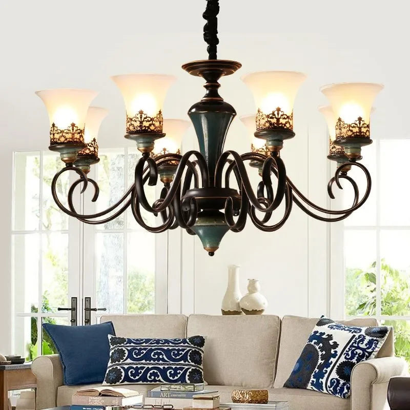 Vintage Crystal Chandelier Pendant Light