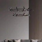Minimalist Iron Pendant Light with Adjustable Spots