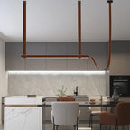 Lámpara colgante minimalista de hierro para comedor