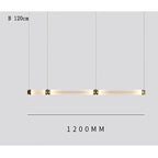 Minimalist Glass Pendant Light with Brass Accents