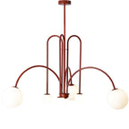 Nordic Minimalist Pendant Light for Living Room Restaurant Lamp Cafe Clothing Store Art Black Gold Red Chandelier