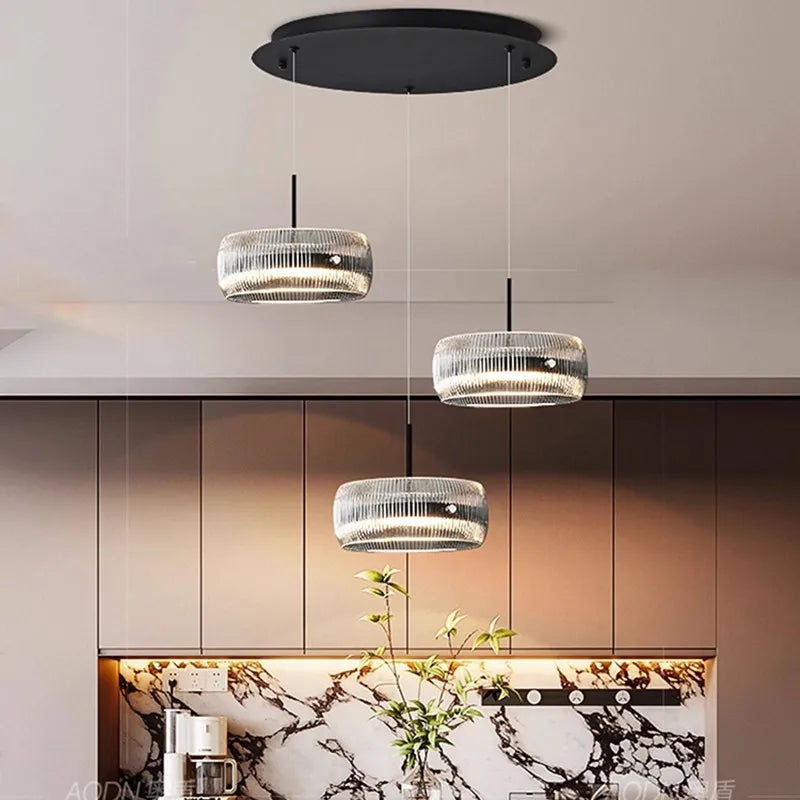 Minimalist Glass Pendant Light for Dining Room