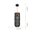 Wabi-sabi Rattan Hand-woven Pendant Light