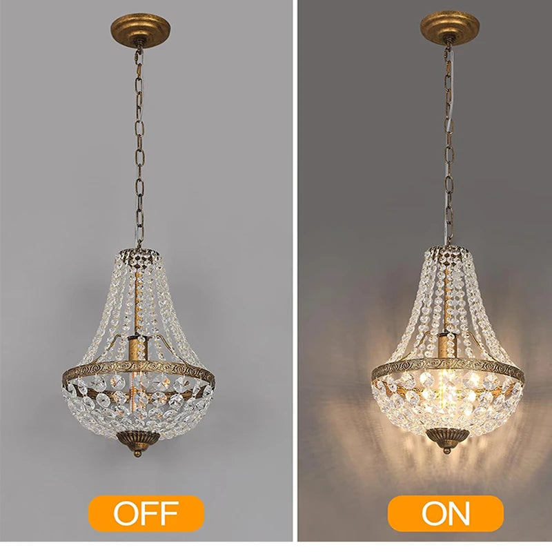 Antique Bronze Iron Chandelier Pendant Light