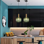 Nordic Glass Pendant Light with Copper Finish