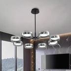 Minimalist Glass Pendant Light with Remote Control