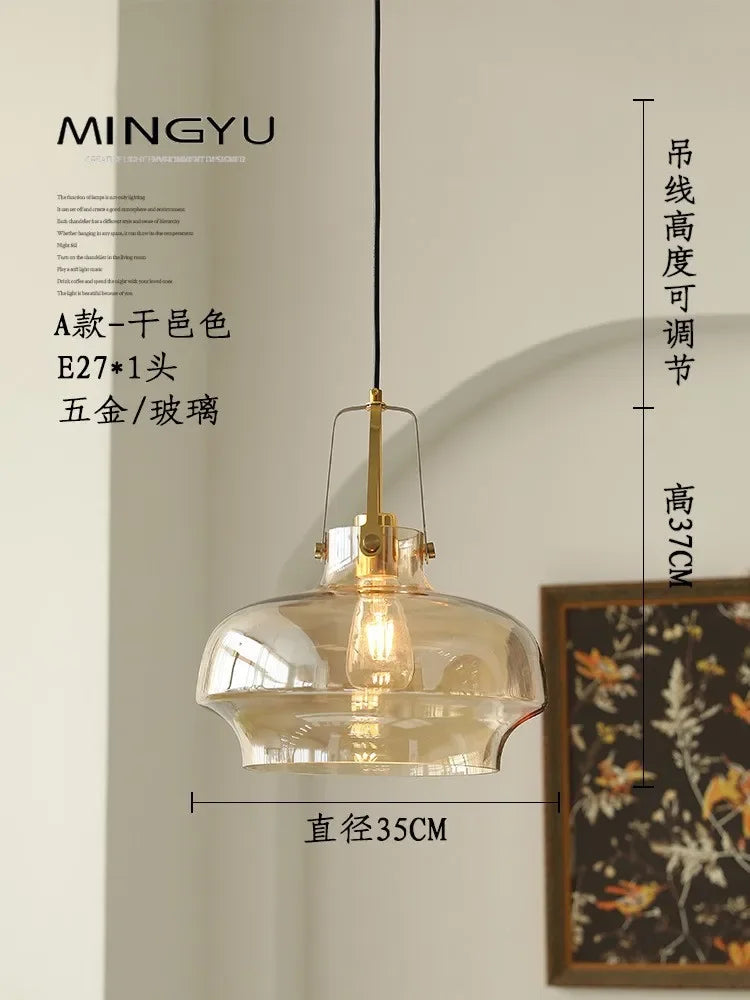 Nordic Glass Pendant Light for Dining Room