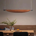 Lámpara Colgante Minimalista de Madera para Comedor
