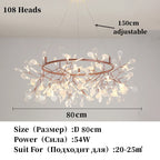 Modern Stainless Steel Ring Pendant Chandelier