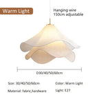 Lámpara Colgante Nórdica de Tela - Luz Colgante Minimalista