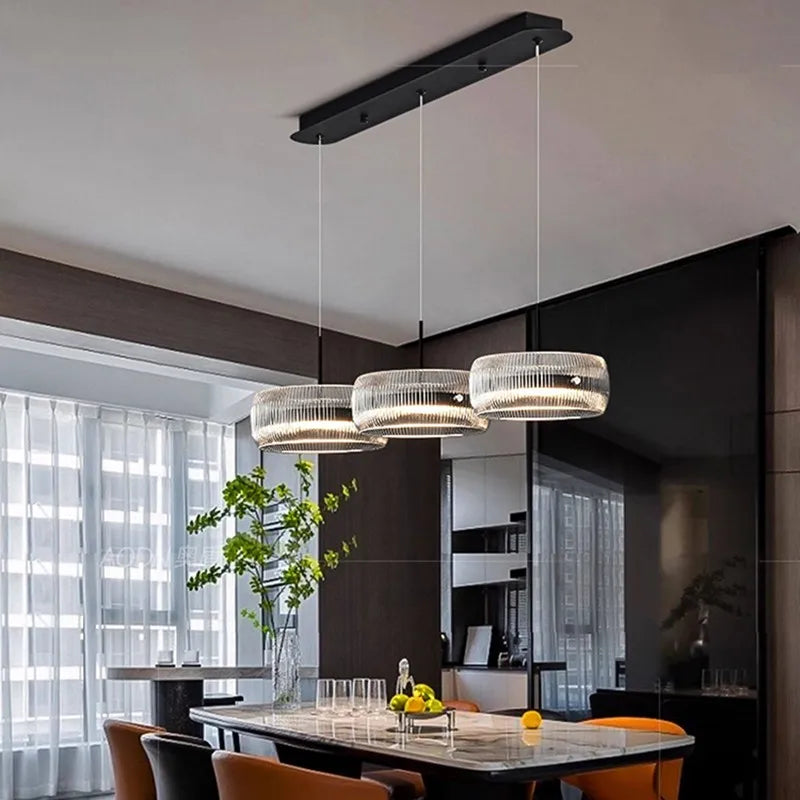 Lámpara Colgante Minimalista de Cristal para Comedor