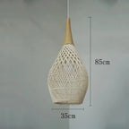 Wabi-sabi Rattan Hand-woven Pendant Light