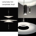 Minimalist Acrylic Iron Pendant Light for Dining