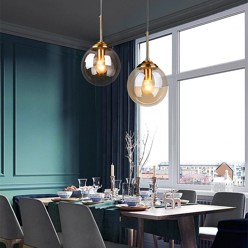 Nordic Glass Pendant Light for Dining Room