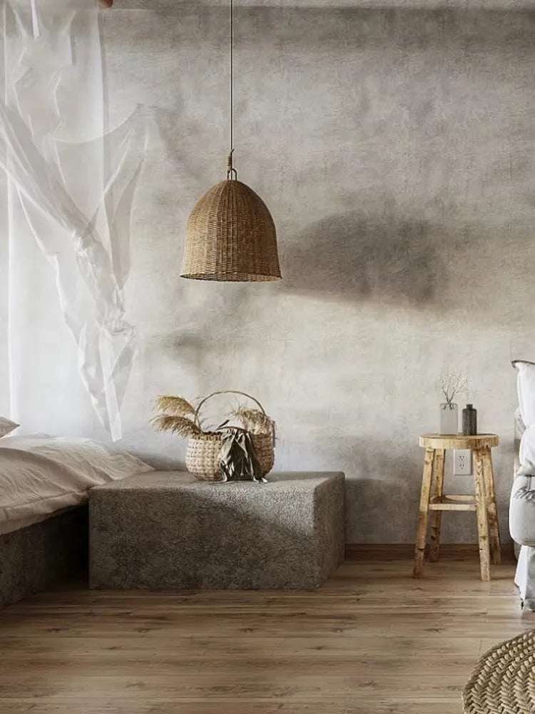 Wabi Sabi Bamboo Pendant Light for Zen Spaces