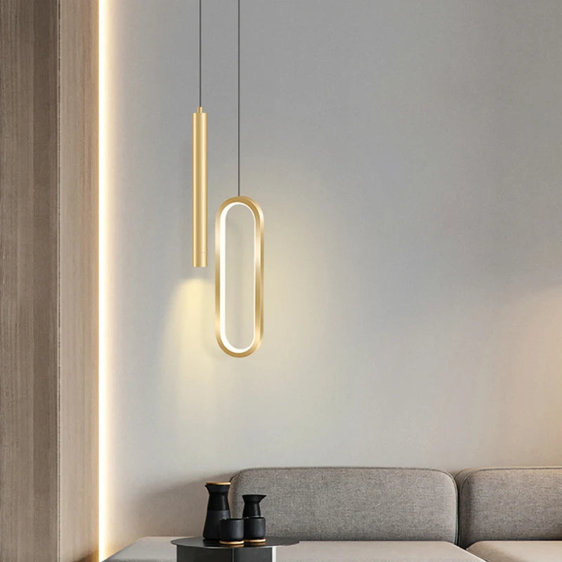 Minimalist Iron Pendant Light for Bedroom & Dining