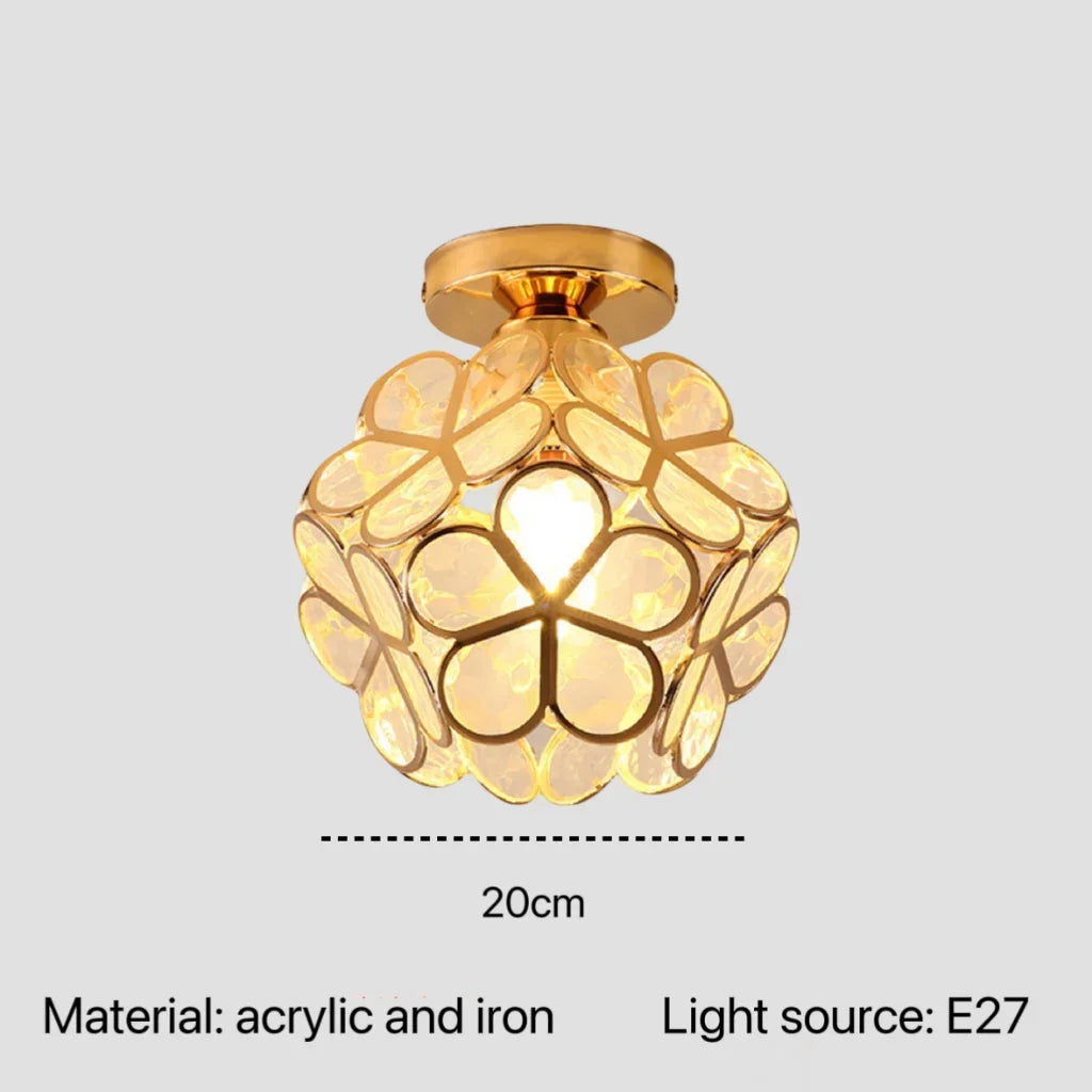 Nordic Acrylic Petal Pendant Light for Bedroom