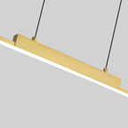 Lámpara Colgante Minimalista Dorada de Hierro para Comedor