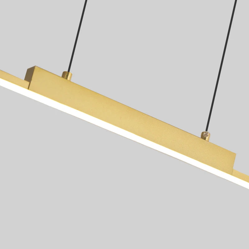 Minimalist Gold Iron Pendant Light for Dining Room