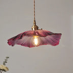 Nordic Glass Flower Pendant Light for Bedroom
