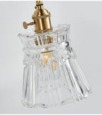 Nordic Glass Pendant Light with Brass Fixture