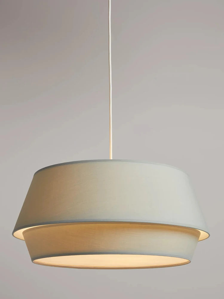 Lámpara colgante de tela minimalista para sala de estar