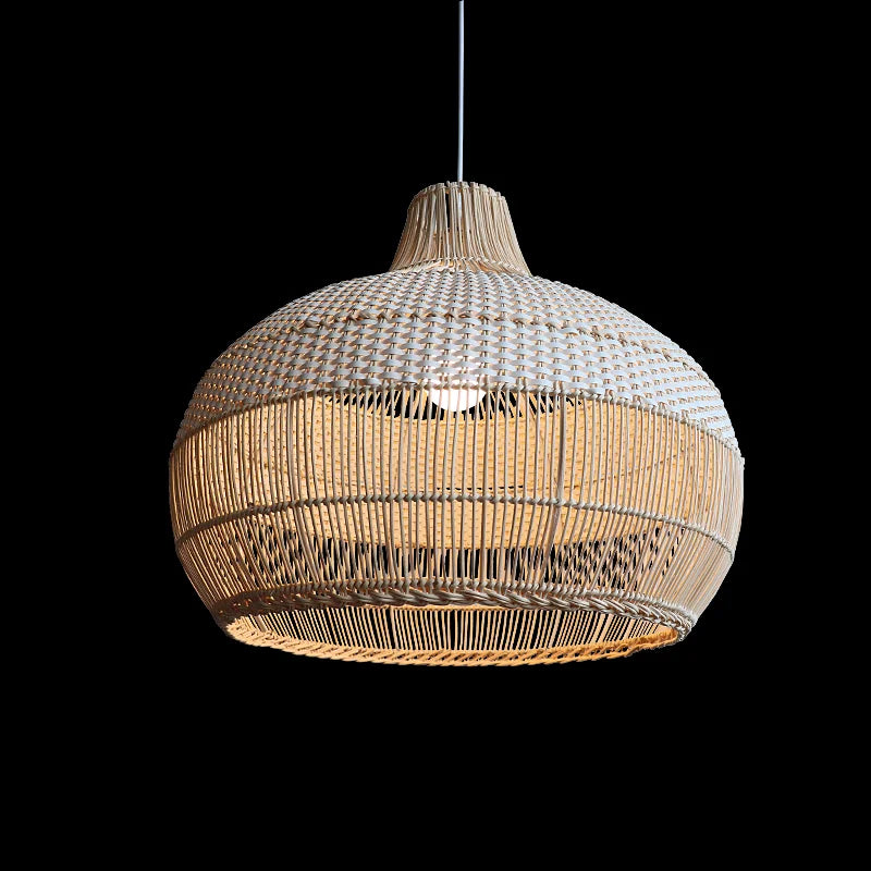 Bohemian Rattan Pendant Light for Dining Room