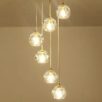 Crystal Glass Pendant Light for Dining Room