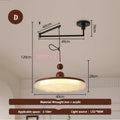 Retro Iron Pendant Light with Copper Shade