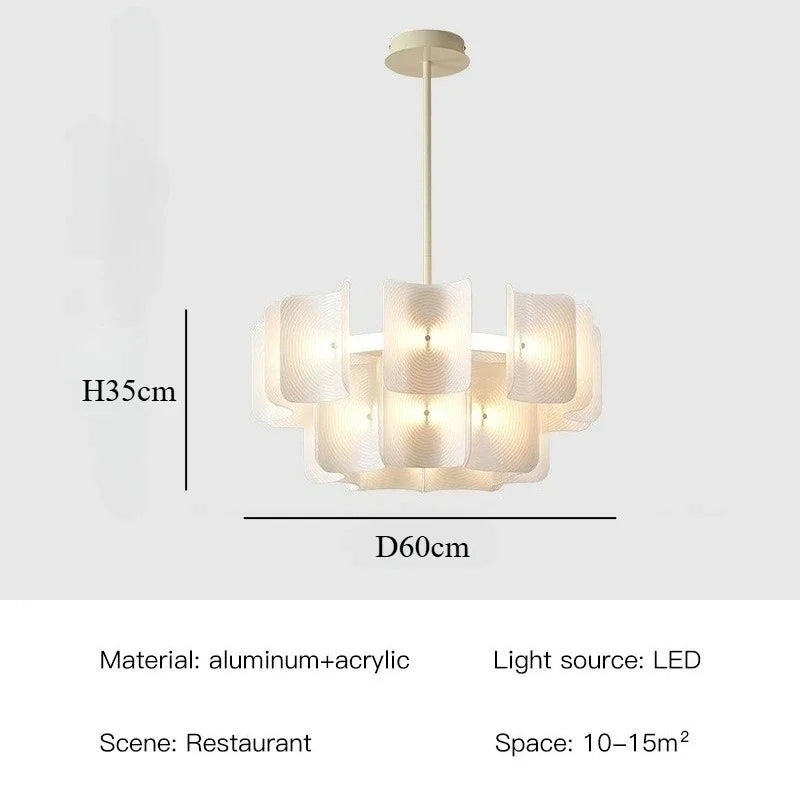 Nordic Fabric Pendant Light with Textured Shade