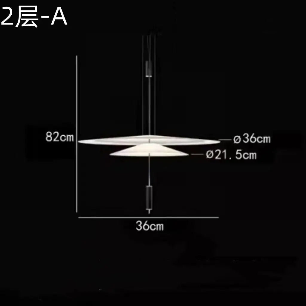 Minimalist Acrylic Iron Pendant Light for Dining