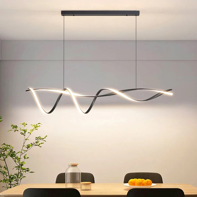 Minimalist LED Pendant Light for Dining Room