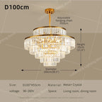 LED Crystal Chandelier - Luxury Dining Room Pendant